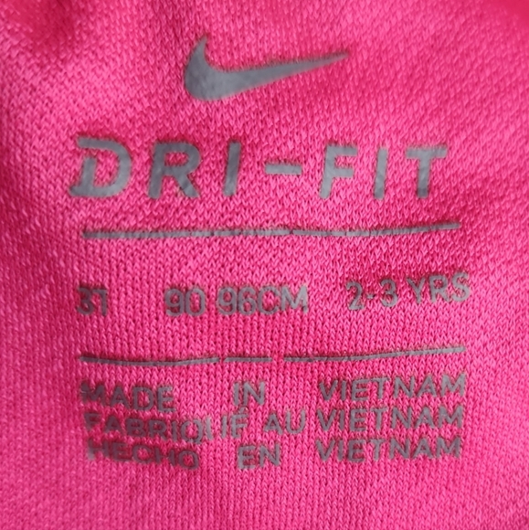 Nike DRI FIT Workout Shorts Toddler 3T (PINK) - Picture 5 of 5